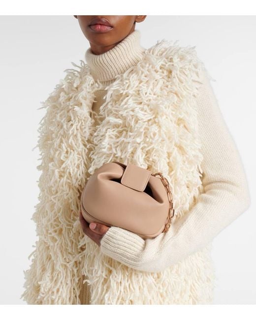 Gabriela Hearst Natural Clutch Soft Demi Aus Leder