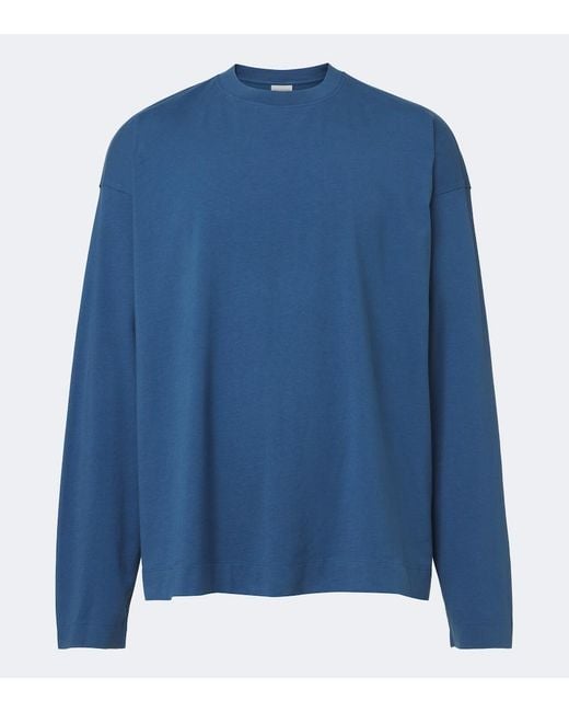 Dries Van Noten Blue Cotton Jersey T-Shirt for men