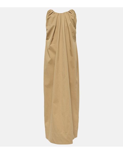 Co. Natural Off-Shoulder Tton-Blend Maxi Dress