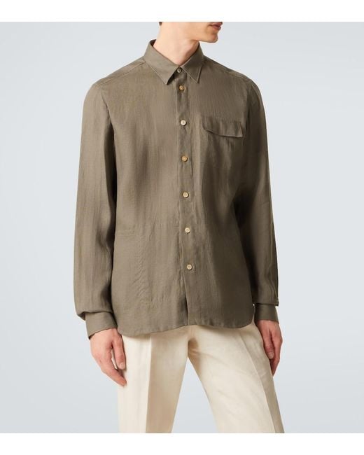 Camicia di Kiton in Green da Uomo