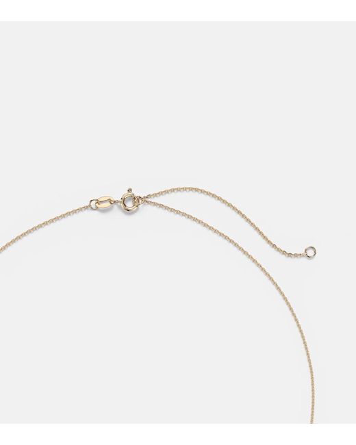 STONE AND STRAND White Kensington 14Kt Necklace With Peridot