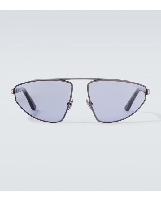 Tom Ford Blue Parker-02 Aviator Sunglasses for men