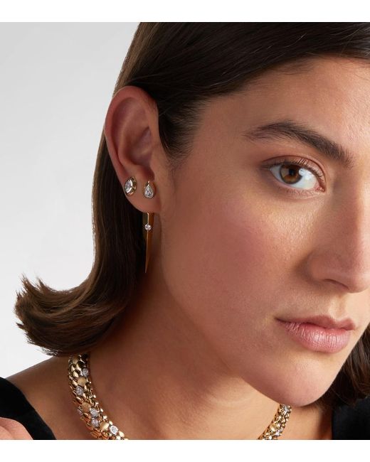 Rainbow K White 14Kt Single Earring With Diamonds