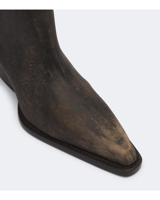 Paris Texas Black Jane Leather Cowboy Boots
