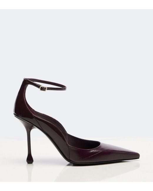 Jimmy Choo Brown Quinci Leather Pumps
