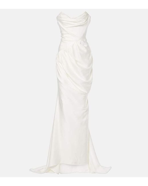 Robe De Mariee Vaida En Satin Vivienne Westwood en coloris White