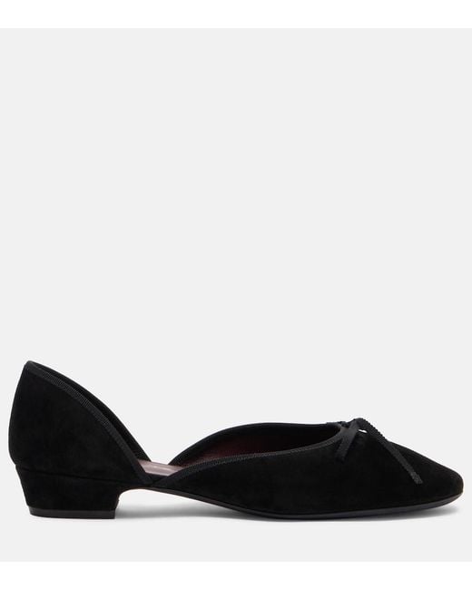 Herbert Levine Black 24/7 Suede Ballet Flats