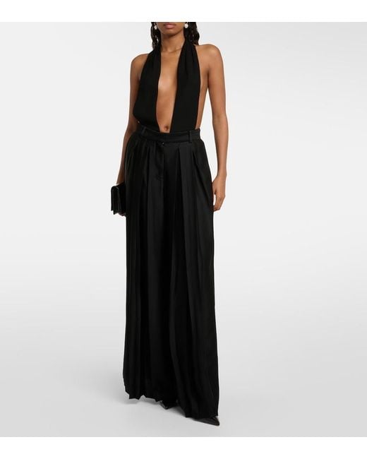 Monot Black Halterneck Bodysuit
