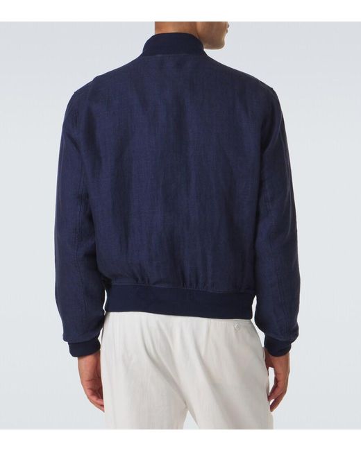 Polo Ralph Lauren Blue Linen Jacket for men