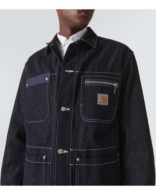 Junya Watanabe Blue X Carhartt Denim Jacket for men