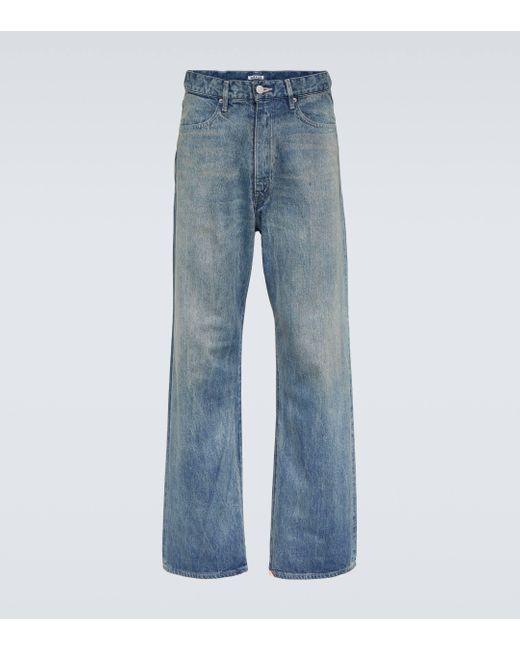 Auralee Blue Wide-leg Jeans for men