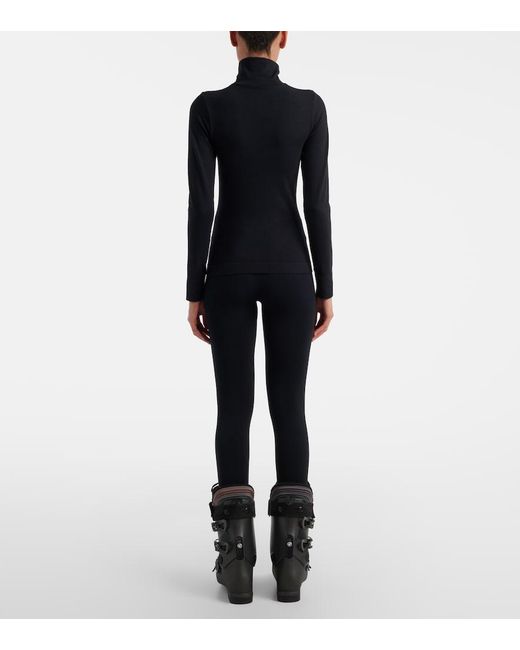 Perfect Moment Blue Turtleneck Ski Top