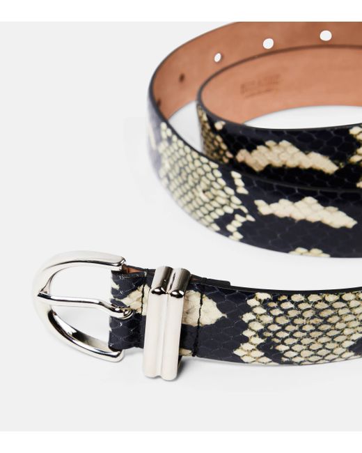 Khaite Multicolor Bambi Snake-effect Leather Belt