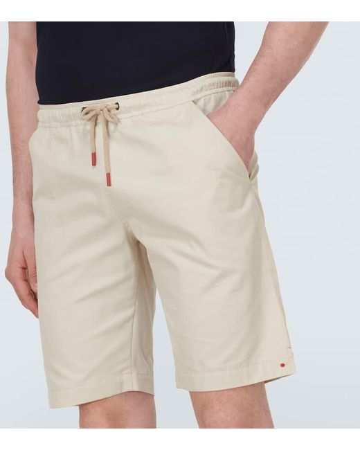 Shorts de algodon Kiton de hombre de color Natural