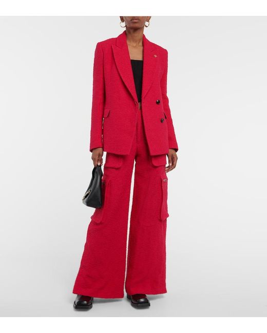 Pantaloni Cargo A Gamba Larga di Amiri in Red