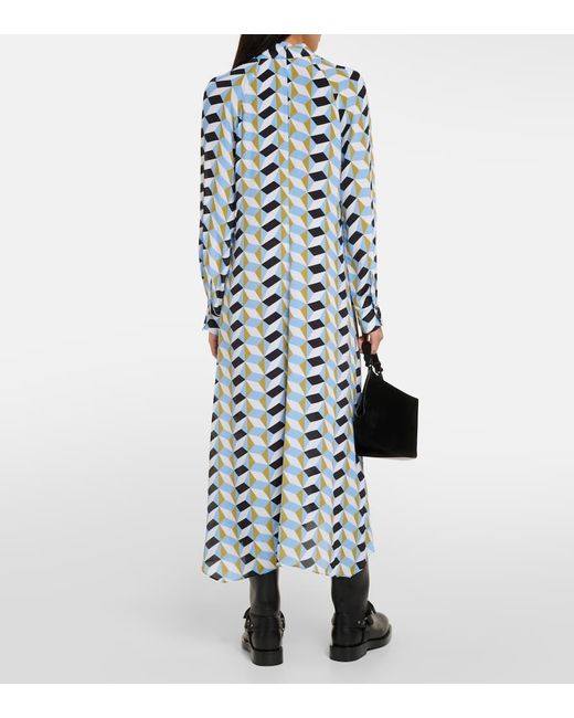 Dorothee Schumacher Blue Bedrucktes Midikleid Graphic Volumes