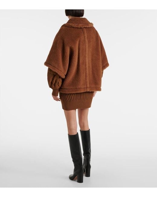 Capa De Tejido Teddy Max Mara de color Brown