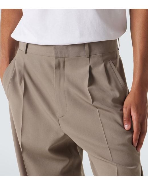 The Row Natural Tarek Wool Straight Pants for men