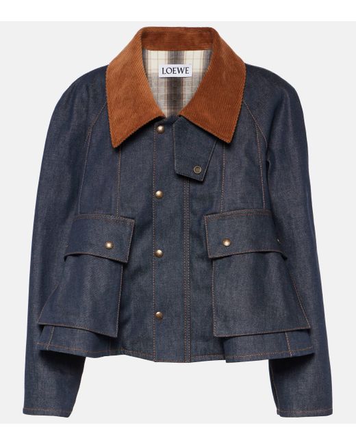 Loewe Blue Trapeze Denim Jacket