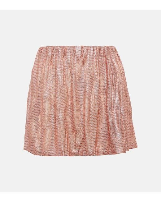Missoni Pink Jacquard Miniskirt
