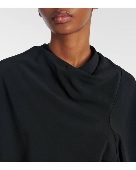 Rick Owens Black Top Aus Charmeuse