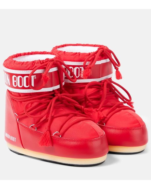Moon Boot Red Icon Low Snow Boots