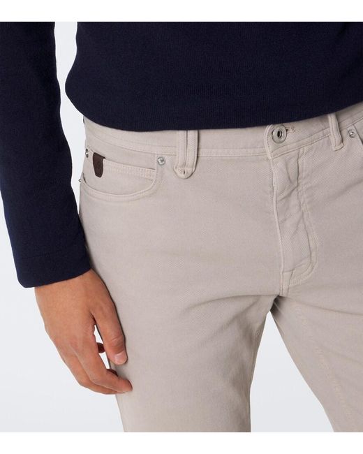 Brioni Gray Meribel Slim Jeans for men