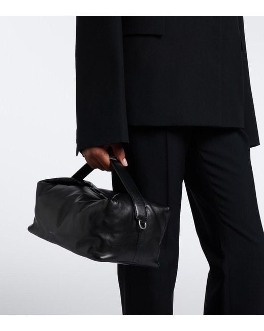 Calvin Klein Black Andy Large Leather Shoulder Bag
