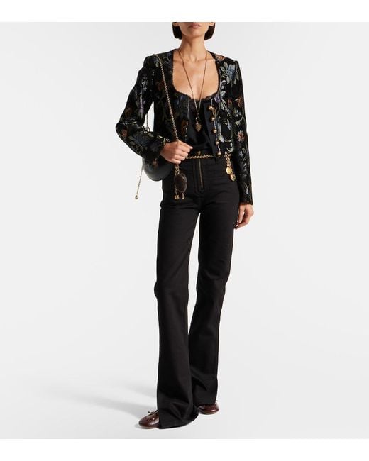 Chloé Black High-Rise Slim Jeans