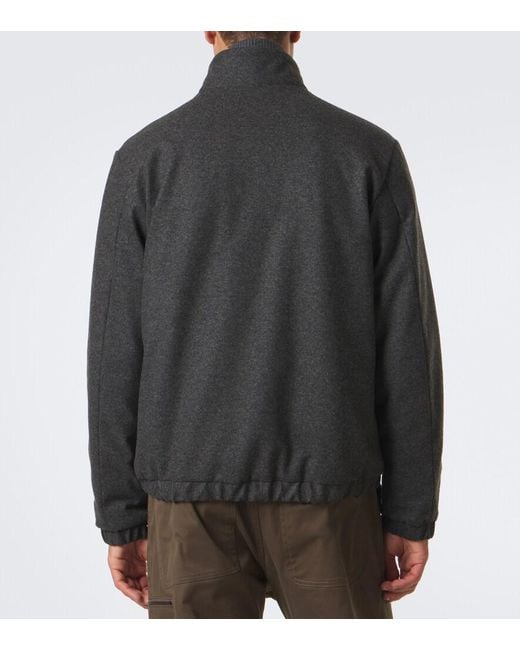 Moncler Black Limberl Flannel Down Jacket for men