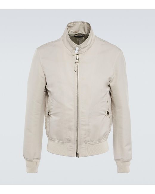 Tom Ford Harrington Blouson Jacket in White for Men | Lyst