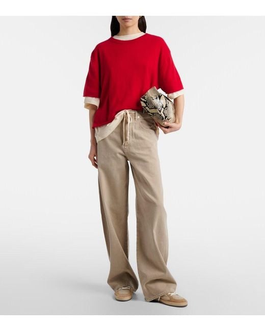Golden Goose Deluxe Brand White Ball Star Two-Tone Suede Sneakers With Laminated Leather Star Shoes