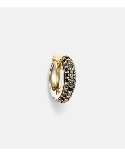 Spinelli Kilcollin White Macro Hoop 18Kt Single Earring With Diamonds