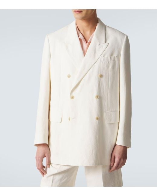 Blazer Cruzado Auralee de hombre de color Natural