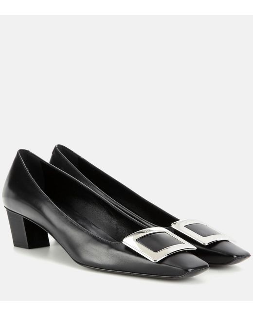 Roger Vivier Black Belle Vivier Patent-leather Courts