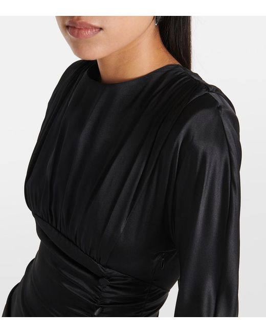 Alessandra Rich Black Silk Minidress
