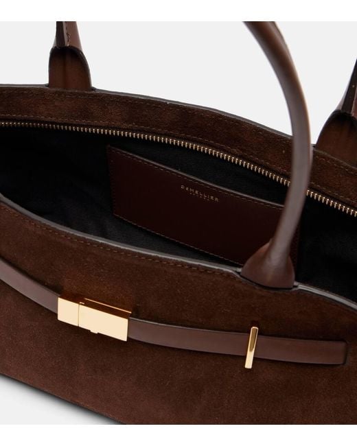 DeMellier London Brown New York Suede Shoulder Bag