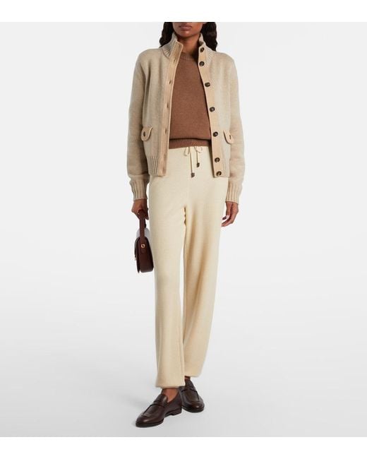 Loro Piana Natural Parksville Cashmere Turtleneck Sweater