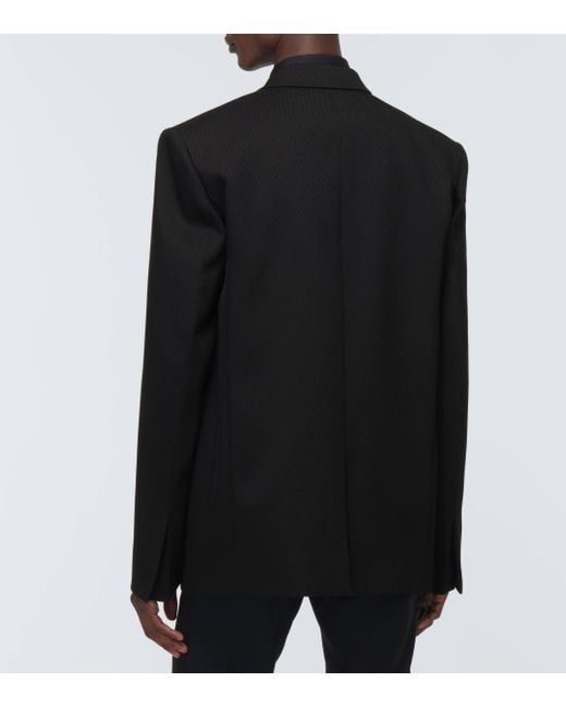 Givenchy Black U-Lock Wool Jacket for men