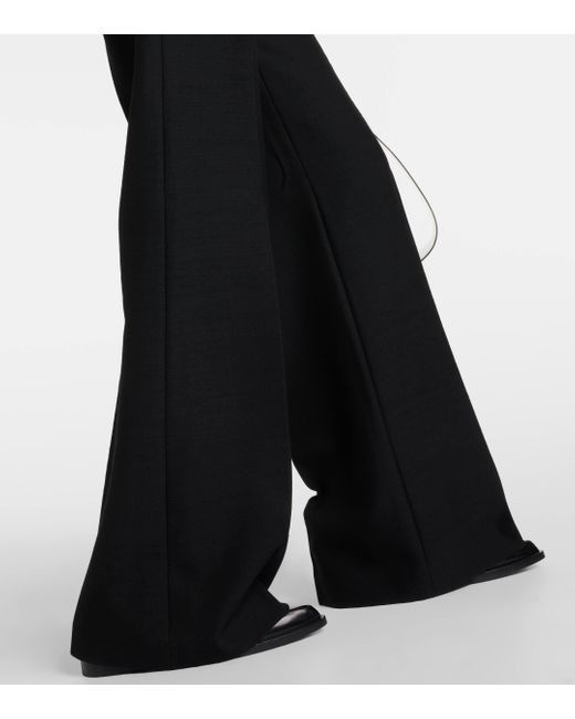 Pantalon ample en laine vierge Loro Piana en coloris Black