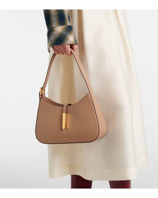 DeMellier London Natural Tokyo Leather Shoulder Bag