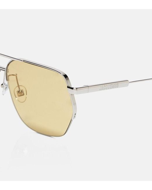Jacquemus Natural Aviator Sunglasses