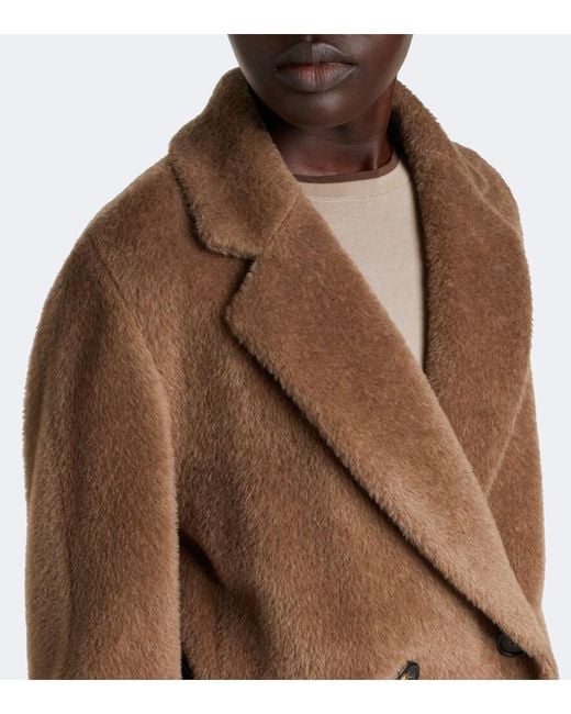Max Mara Brown Alpaca And Wool Coat