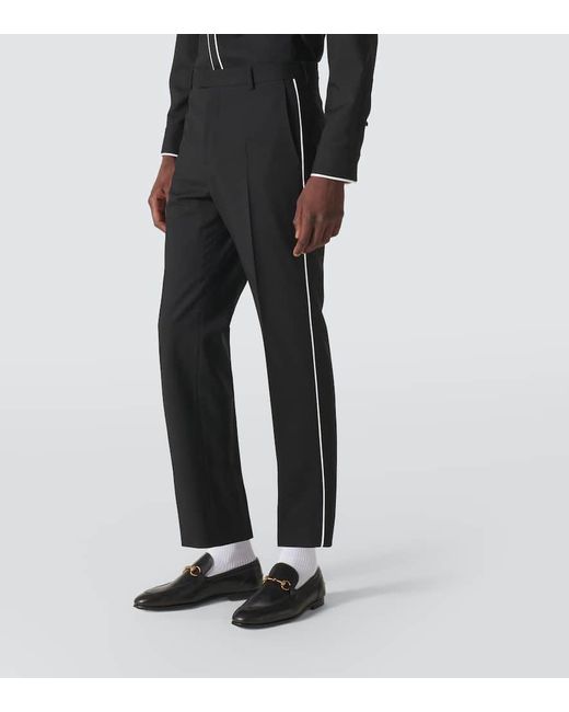 Gucci Black Wool Gabardine Suit for men