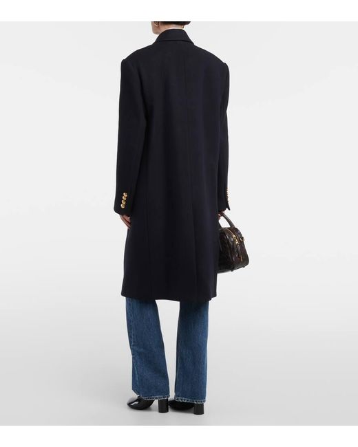 Cappotto doppiopetto Gaultier in lana di Nili Lotan in Blue