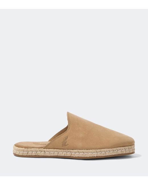 Ancient Greek Sandals White Fimos Leather Espadrille Mules for men