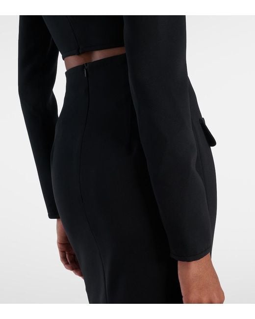 Costarellos Black Cropped Top