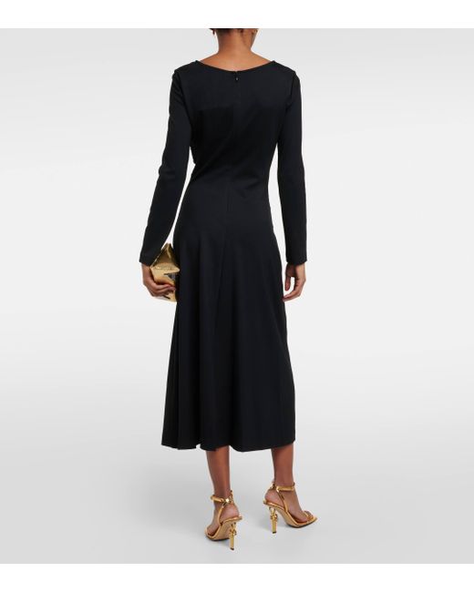 Diane von Furstenberg Black Andreina Midi Dress