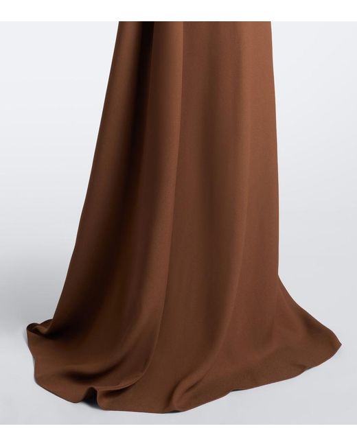 ‎Taller Marmo Brown Astor Gathered Maxi Dress