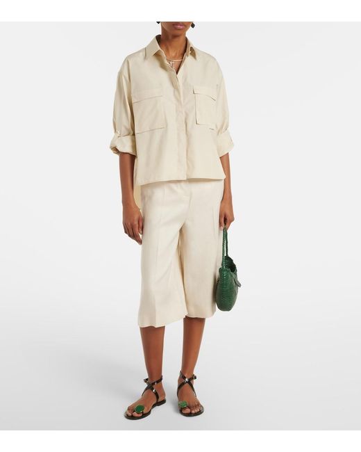Max Mara Natural Tenue Cotton Poplin Shirt